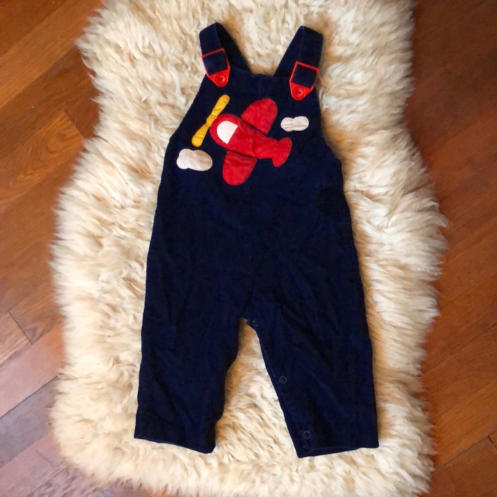Vintage airplane overalls